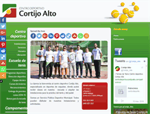 Tablet Screenshot of centrodeportivocortijoalto.com